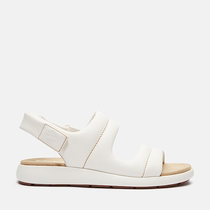 Belmar Waves Backstrap Sandal for Women in White - 1