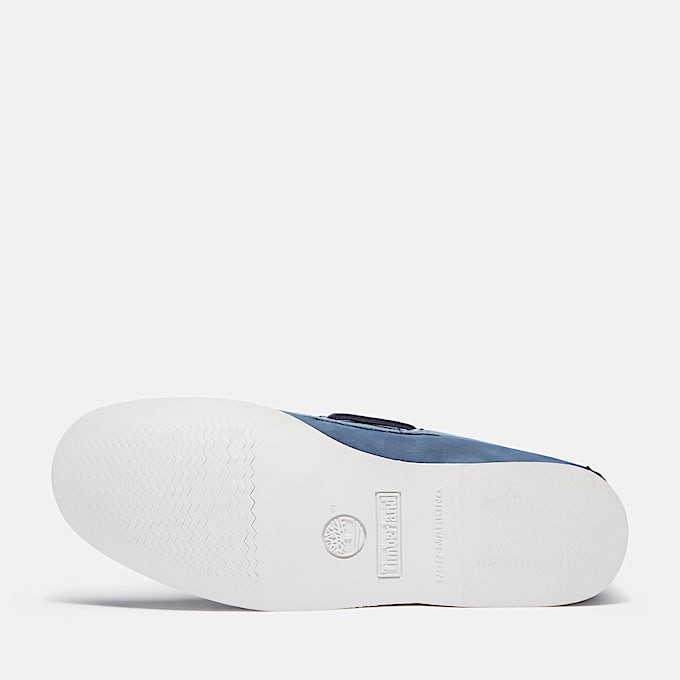 Chaussure bateau classique pour homme en bleu foncé