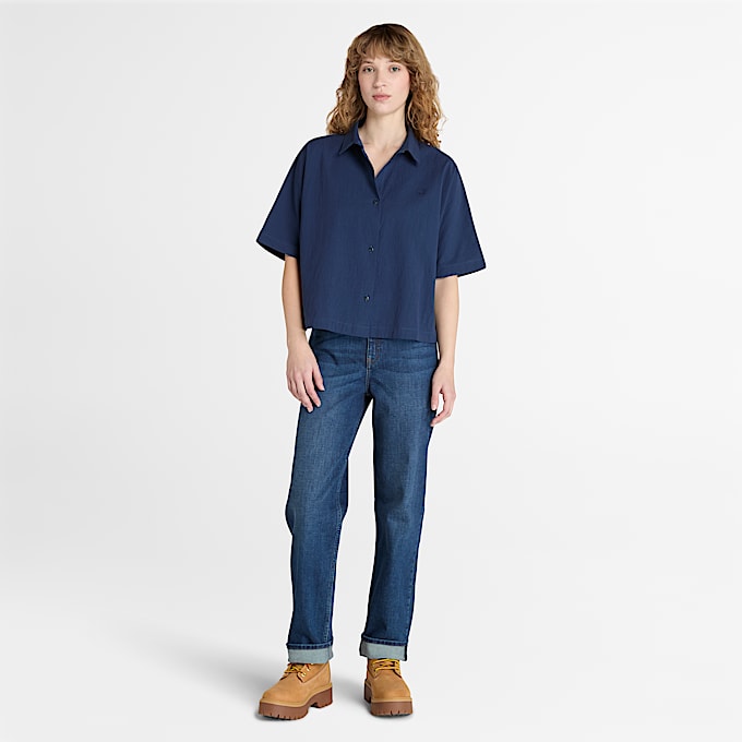 Gerade DenimHose fr Damen in Blau TBL Blau ALT1