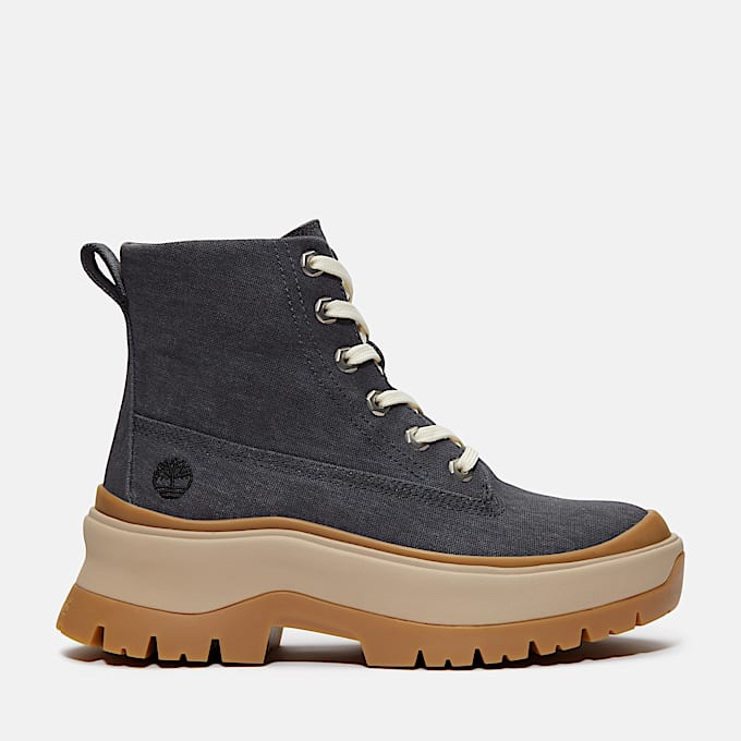 Roxie Lane Mid Lace-Up Boot for Women in Dark Grey - 1