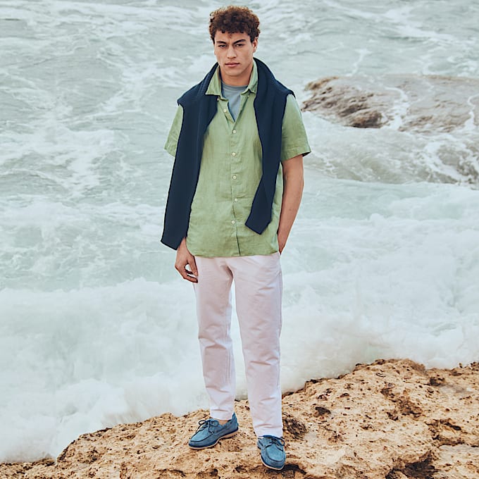 Scarpa da Barca Classic da Uomo in blu