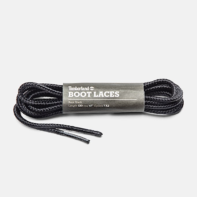 Schnrsenkel fr Boots 120 cm 47 in Schwarz TBL Schwarz HERO