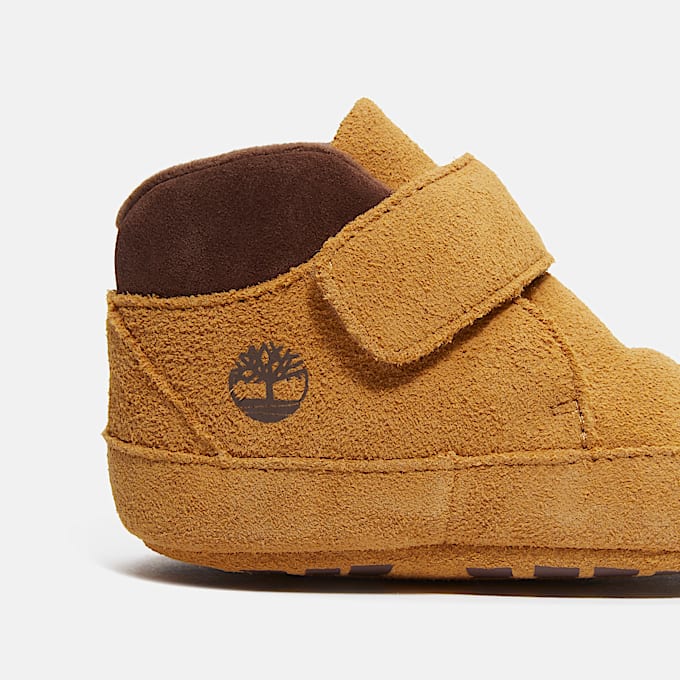 Chausson pour bébé en jaune/marron