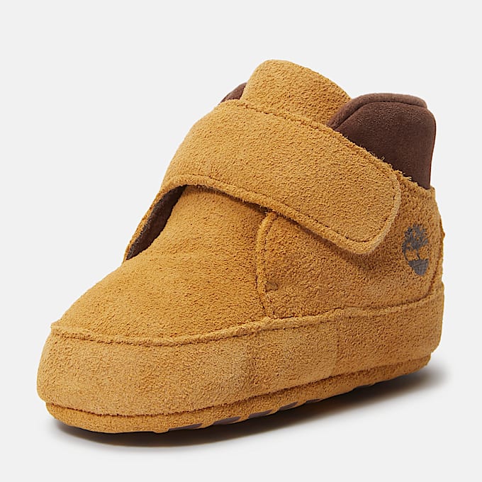 Chausson pour bébé en jaune/marron