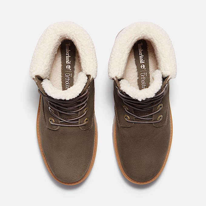 Wasserdichter Stone Street Boot mit Plateausohle und warmem Futter fr Damen in Dunkelbraun TBL Braun ALT2