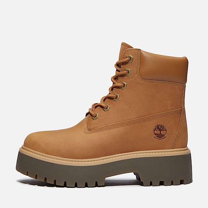 Stone Street 6Inch Waterproof Platform Boot for Women in Yellow TBL Yellow ALT8