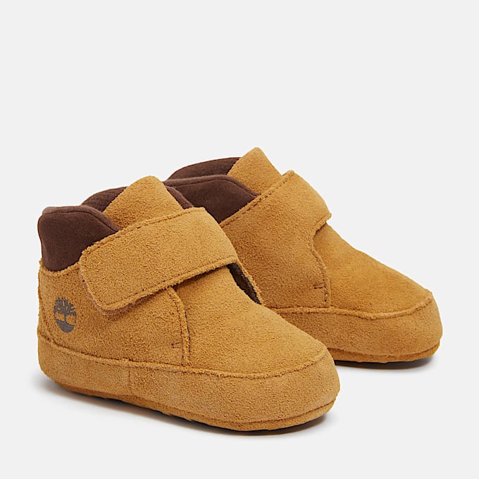 Chausson pour bébé en jaune/marron