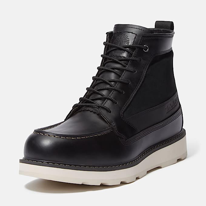 Britton Mills Waterproof Boot for Men in Black TBL Black ALT9