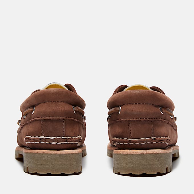 Leopard 3Eye Lug Boat Shoe for Women in Brown TBL Brown ALT5