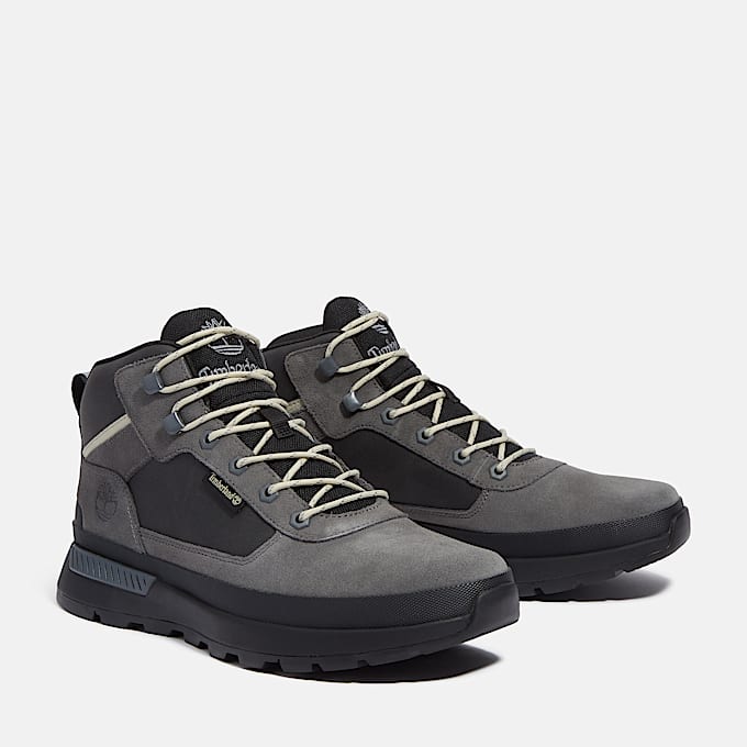 Field Trekker Mid Trainer for Men in Grey/Dark Blue