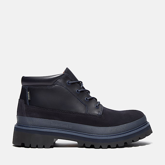 Timberland Premium GORETEX Chukka Boot for Men in Dark Blue TBL Blue HERO
