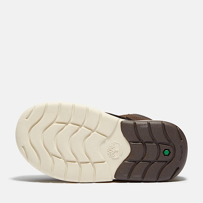 Toddle Tracks Hook  Loop Boot fr barn i mrkbrun TBL Brun ALT3