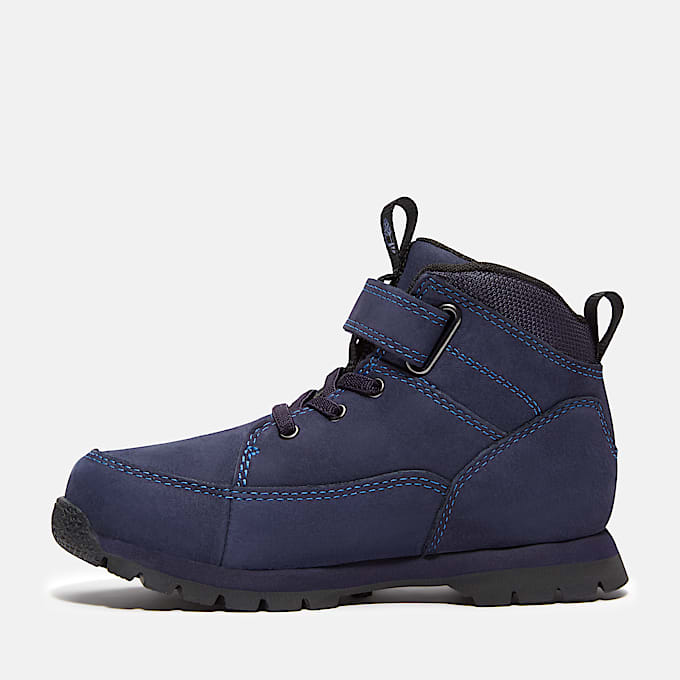Euro Rock Mid Hook-and-Loop Boot for Youth in Dark Blue