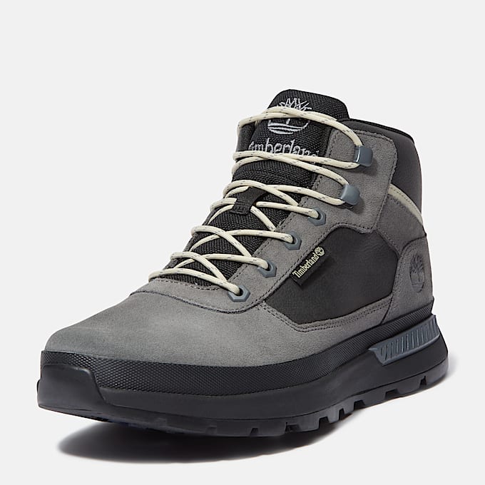 Field Trekker Mid Trainer for Men in Grey/Dark Blue