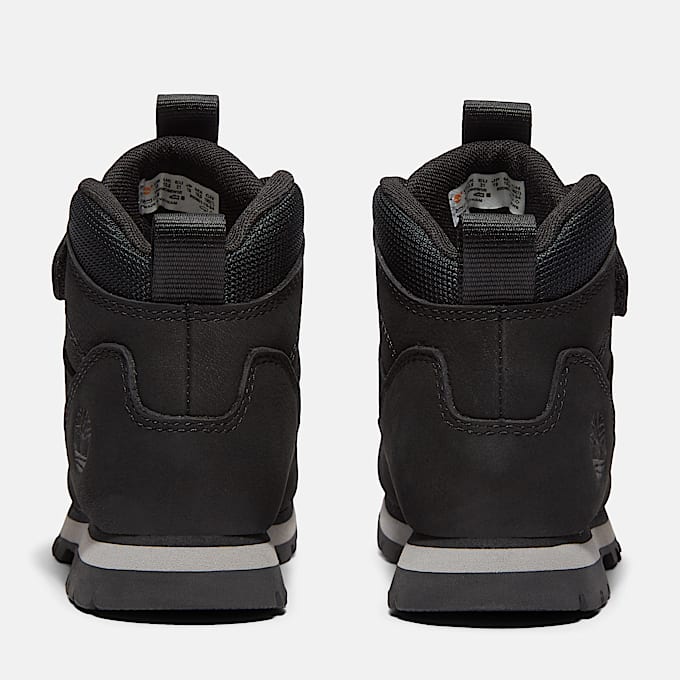 Euro Rock Mid Hook-and-Loop Boot for Youth in Black