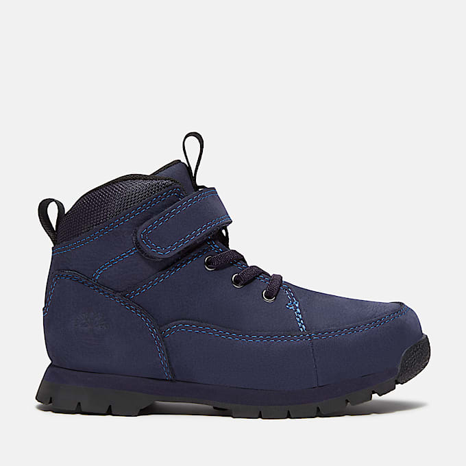 Euro Rock Mid Hook-and-Loop Boot for Youth in Dark Blue - 1