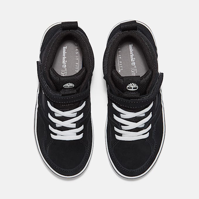 Stone Jump Mid Trainer for Youth in Black TBL Black ALT2