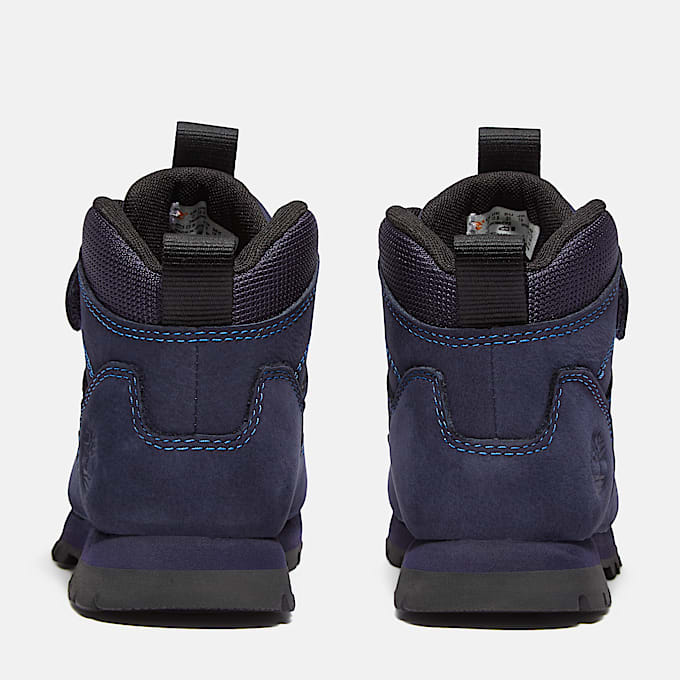 Euro Rock Mid Hook-and-Loop Boot for Youth in Dark Blue