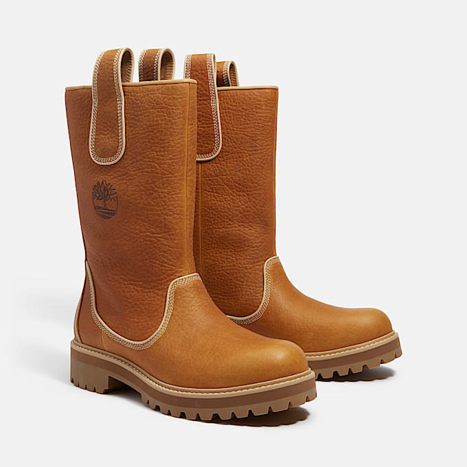 Vibram Tall PullOn Waterproof Boot for Men in Yellow TBL Yellow ALT4