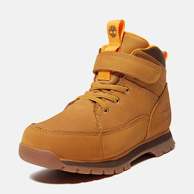 Euro Rock Mid Hook-and-Loop Boot for Youth in Yellow