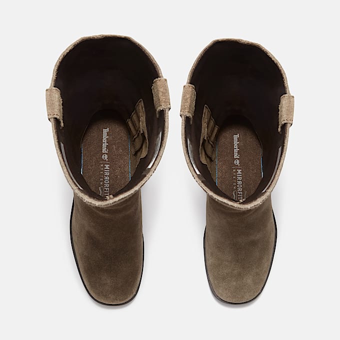 Bellevaux Tall Zipup Boot for Women in Dark Brown TBL Brown ALT2