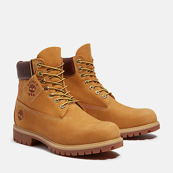 Timberland® x Avirex 6-Inch Premium Veterboot voor heren in geel