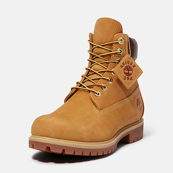 Timberland x Avirex 6Inch Premium Boot zum Schnren fr Herren in Gelb TBL Gelb ALT9