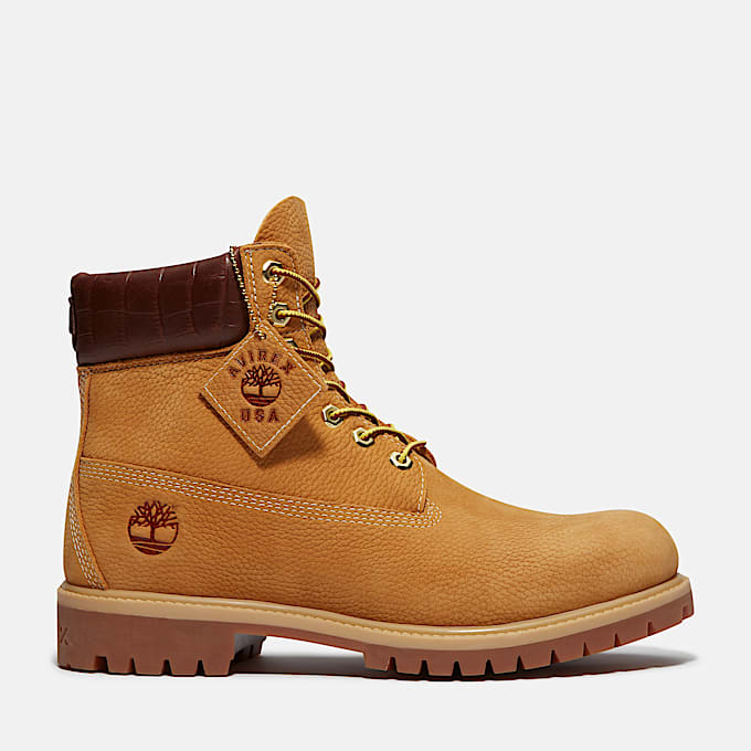 Timberland x Avirex 6Inch Premium Boot zum Schnren fr Herren in Gelb TBL Gelb HERO