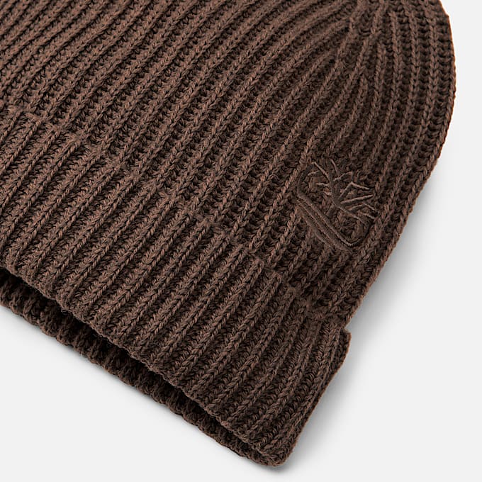 Wool Blend Beanie i brun TBL Brun ALT1