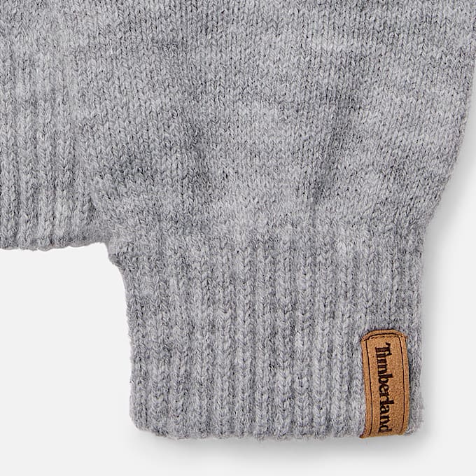 Rib Knit Glove in Dark Grey TBL Grey ALT2