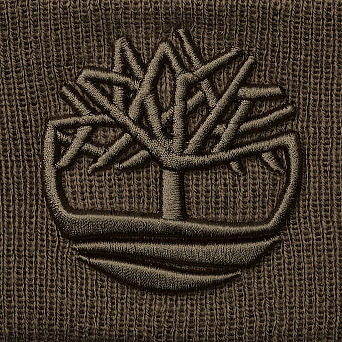 3D Embroidered Beanie i brun TBL Brun ALT2