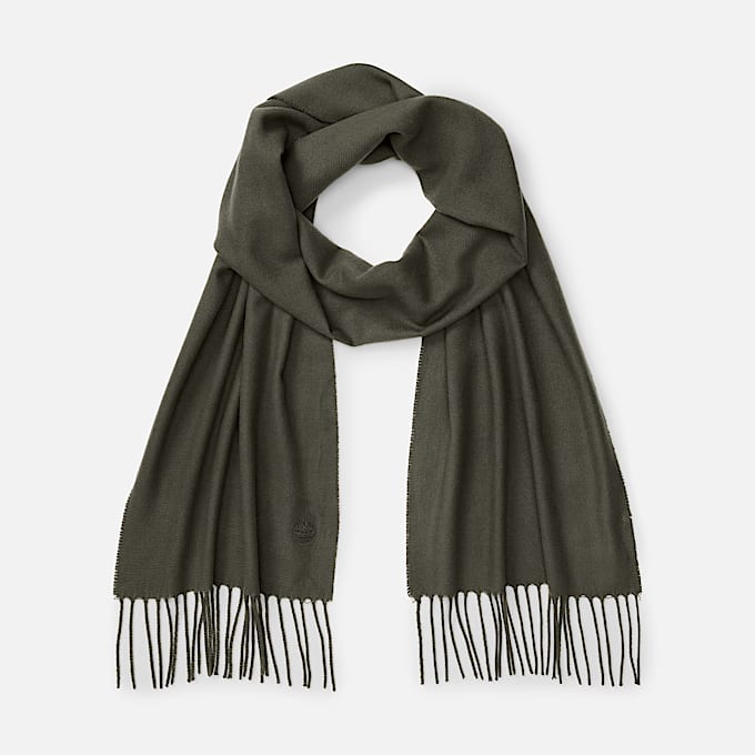 Solid Woven Scarf in Green TBL Green HERO