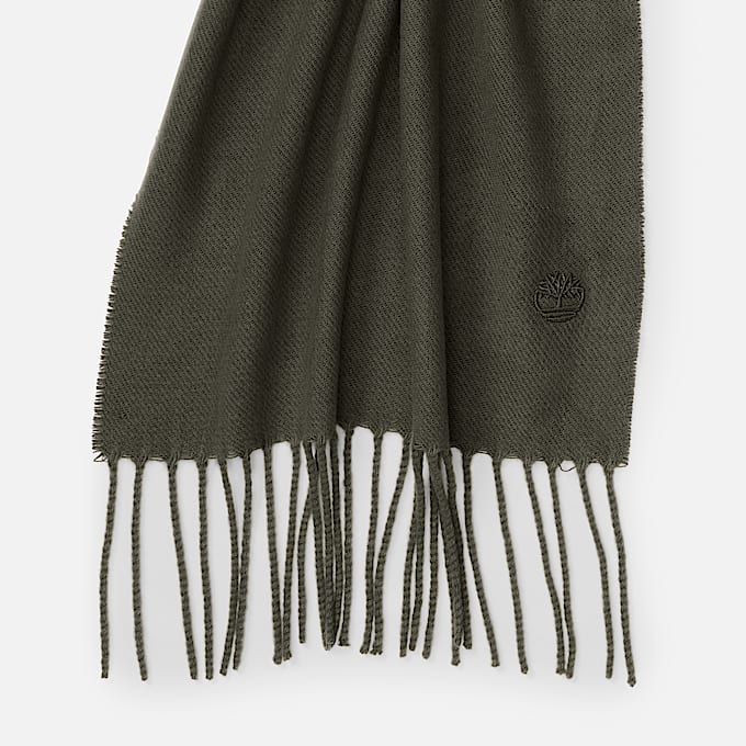 Solid Woven Scarf in Green TBL Green ALT2