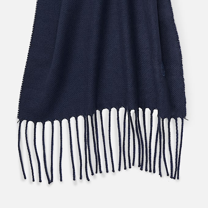 Solid Woven Scarf in Dark Blue TBL Blue ALT2