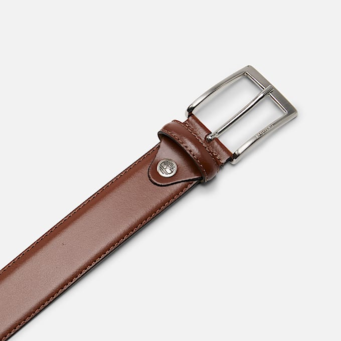 Birch Point Adjustable Leather Belt for Men in Brown TBL Brown ALT1