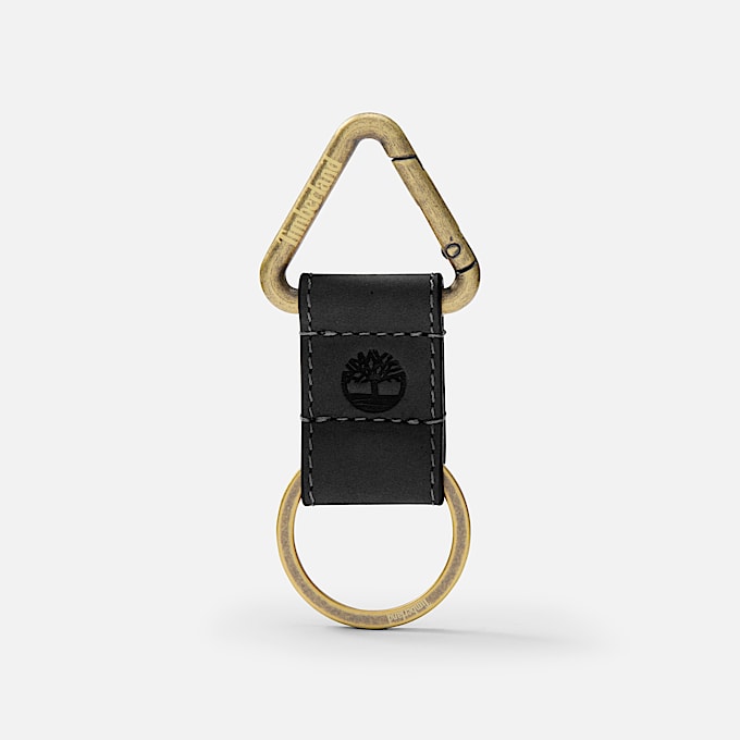 Billfold Wallet & Key Fob Gift Set for Men in Black