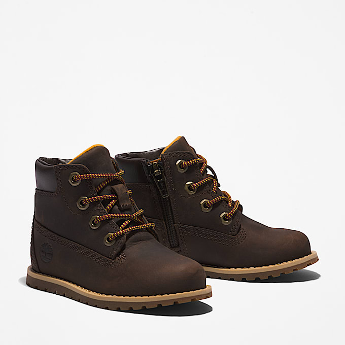 Pokey Pine Boot mit seitlichem Reiverschluss fr Kleinkinder in Dunkelbraun TBL Braun ALT3