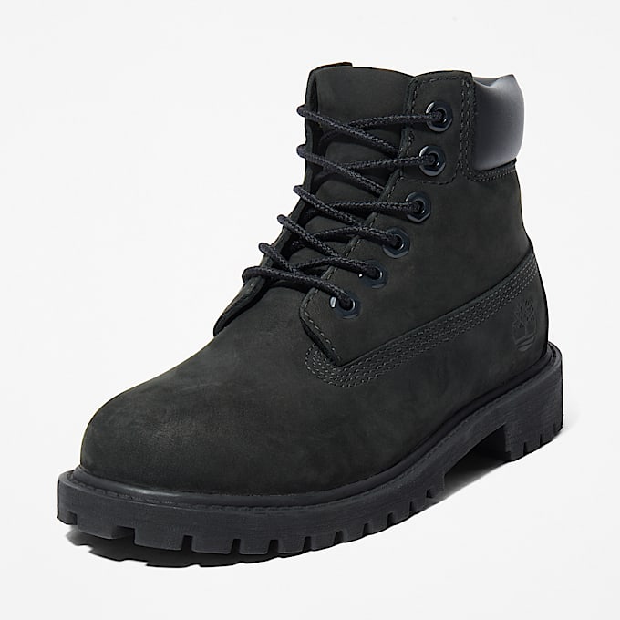 Timberland Premium 6Inch Waterproof Boot fr barn i svart TBL Svart ALT8