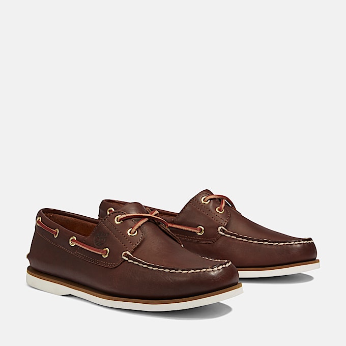 Classic 2Eye Boat Shoe for Men in Brown TBL Brown ALT3