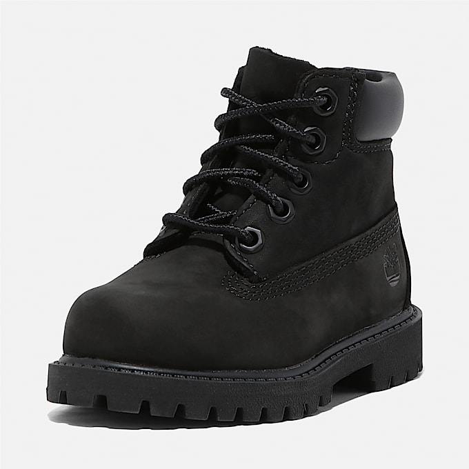 Timberland Premium 6Inch Waterproof Boot fr barn i svart TBL Svart ALT8