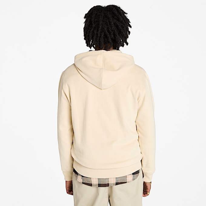 Sweat à capuche graphique Holiday pour homme en beige