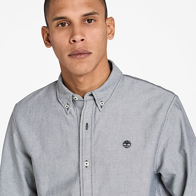 Chemise oxford pour homme en noir TBL noir ALT2