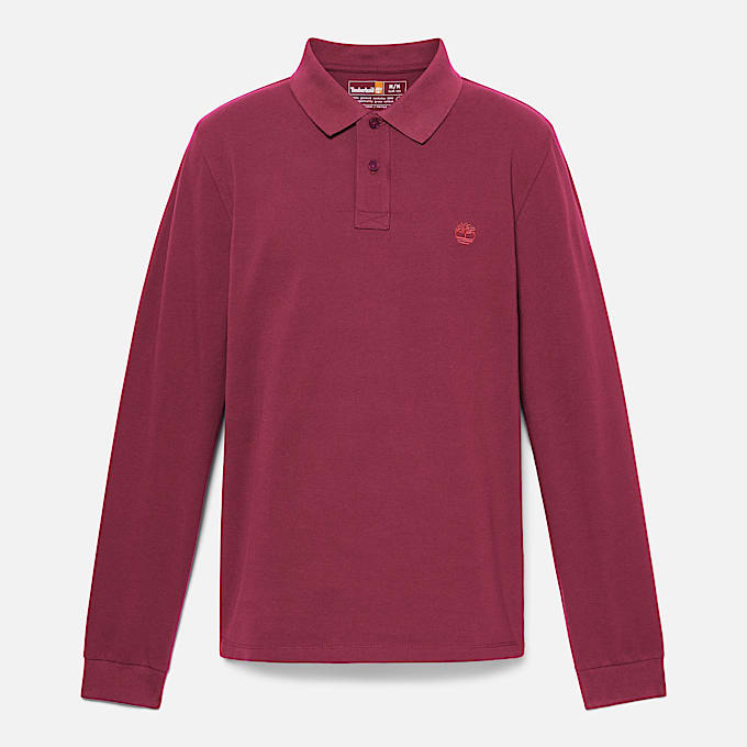 Millers River LongSleeve Pique Polo fr herr i vinrd TBL Vinrd ALT10