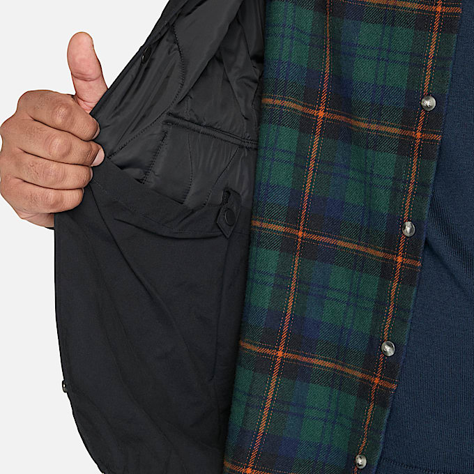 Quilted Jacket fr herr i svart TBL Svart ALT2