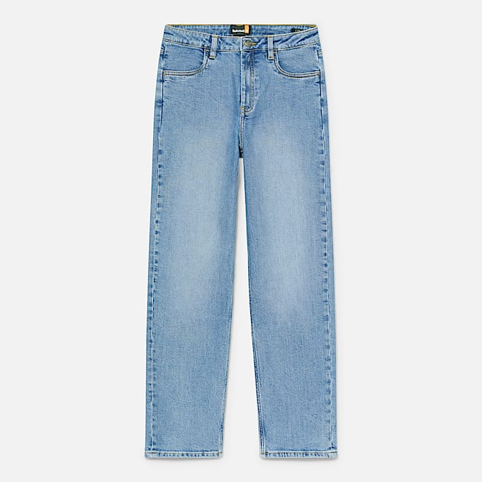 Gerade DenimHose fr Damen in Blau TBL Blau ALT10
