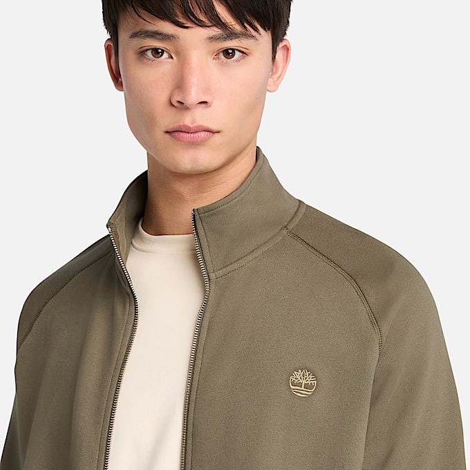 Exeter River Funnel Neck Sweatshirt for Men in Green