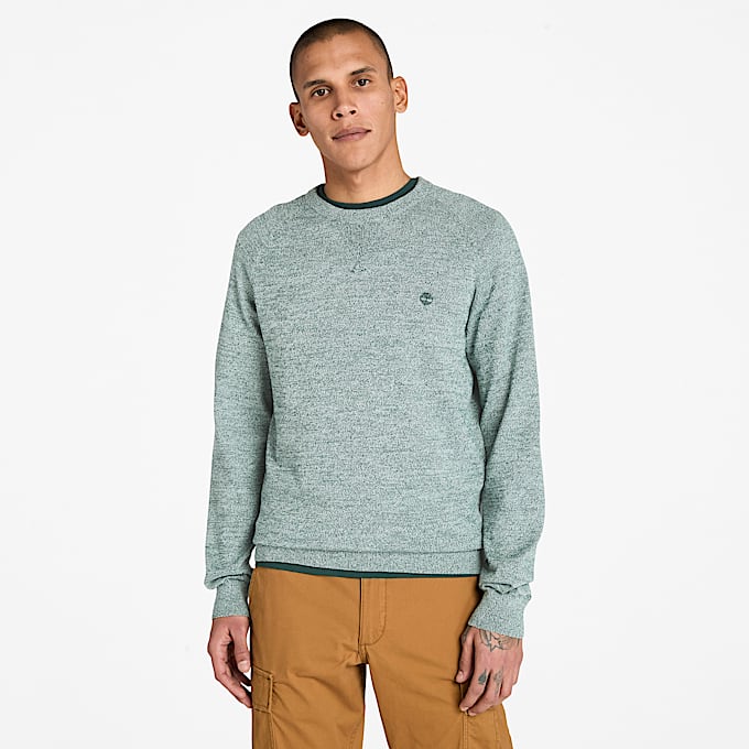 Williams River Cotton Raglan Sleeve Crewneck Jumper for Men in Grey TBL Grey HERO
