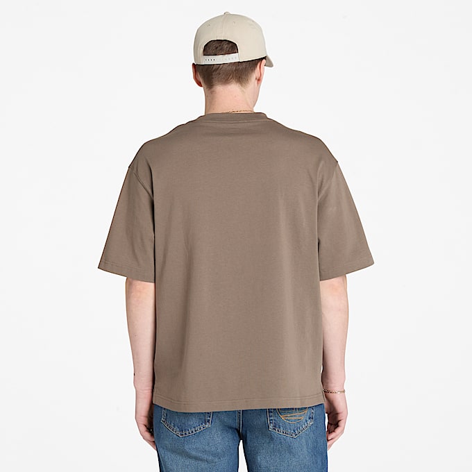 Dunstan River ShortSleeve TShirt for Men in Brown TBL Brown ALT9