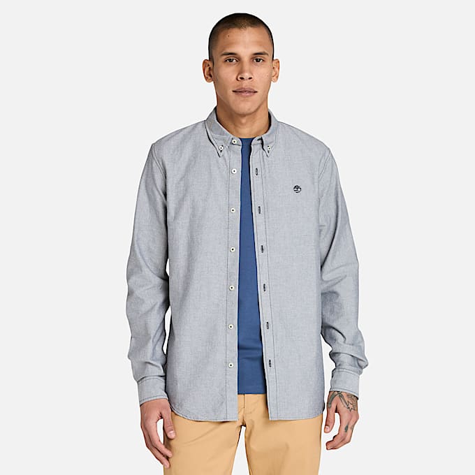 Chemise oxford pour homme en noir TBL noir HERO