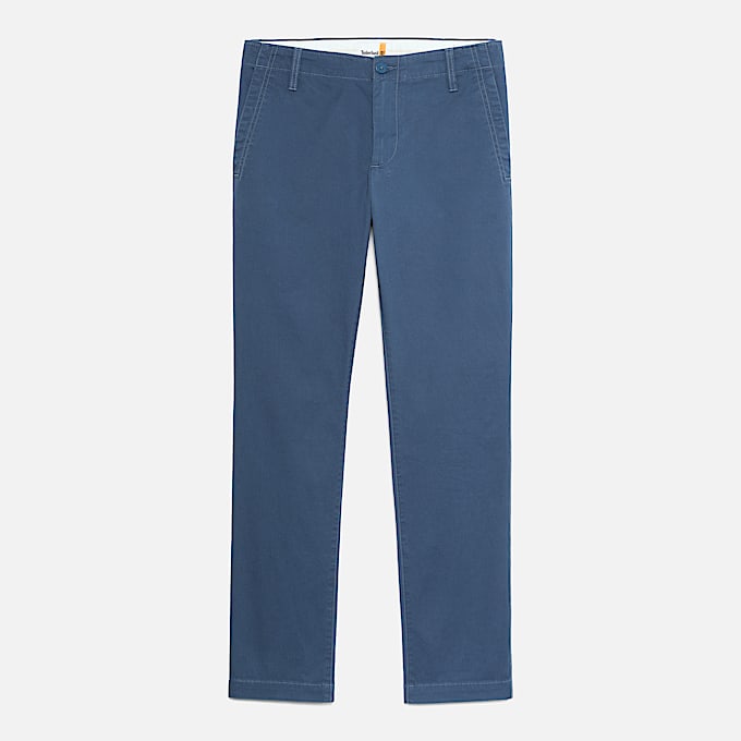 Schmale Topsfield Chinohose aus Twill fr Herren in Blau TBL Blau ALT10